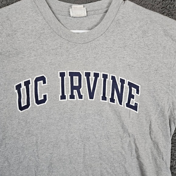 Champion UC Irvine T-Shirt Mens XL Gray Short Sleeve Cotton Collegiate UCI - Picture 2 of 8